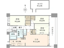 【神奈川県/横浜市中区打越】パークハイム横濱山手 間取り図