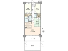 【神奈川県/横浜市磯子区磯子】クレストフォルム横浜根岸 間取り図