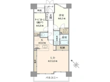 【神奈川県/横浜市中区蓬莱町】エクレール関内大通り公園 間取り図