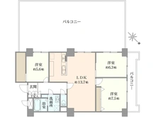 【神奈川県/横浜市南区山谷】ハイマート横浜 間取り図