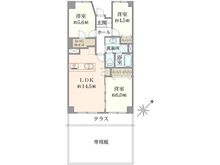 【神奈川県/横浜市南区六ツ川】横浜パークタウンH棟 間取り図