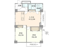 【神奈川県/横浜市中区新山下】アイビスハイツ山下公園 間取り図