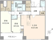 【神奈川県/横浜市中区北仲通】ザ・タワー横浜北仲 間取り図