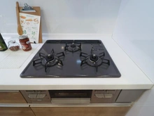 【神奈川県/横浜市神奈川区西大口】妙蓮寺コーポラス キッチン：三口コンロ