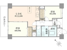 【神奈川県/横浜市磯子区森】ヴェルドミール磯子 間取り図