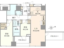 【東京都/新宿区四谷】クラッシィタワー新宿御苑 間取り図