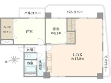 【東京都/新宿区早稲田鶴巻町】早稲田スカイマンション 間取り図