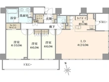 【東京都/新宿区四谷】クラッシィタワー新宿御苑 間取り図