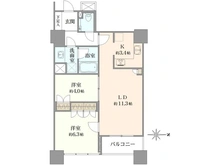 【東京都/江東区東雲】ザ・湾岸タワーレックスガーデン 間取り図