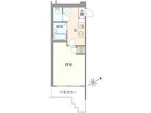 【東京都/新宿区市谷台町】スカイコート市ヶ谷第5 間取り図