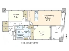 【東京都/新宿区大京町】パーク・コート四谷 間取り図