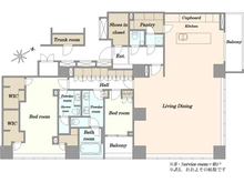 【東京都/新宿区四谷】クラッシィタワー新宿御苑 間取り図