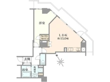 【東京都/新宿区富久町】ローレルコート新宿タワー 間取り図