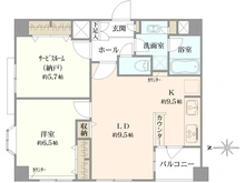 【東京都/新宿区荒木町】カインドステージ四谷三丁目 間取り図