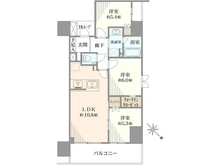 【東京都/新宿区若松町】ジオ新宿若松町 間取り図