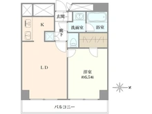 【東京都/新宿区大京町】キングダム御苑 間取り図