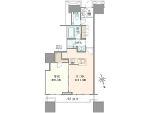 【東京都/新宿区富久町】富久クロスコンフォートタワー 間取り図