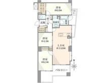 【東京都/新宿区上落合】サンクタスデュオ下落合 コート B 間取り図