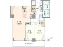 【東京都/新宿区富久町】ローレルコート新宿タワー 間取り図