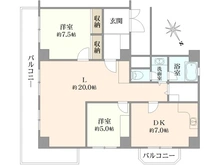 【東京都/新宿区若葉】秀和四谷パークサイドレジデンス 間取り図