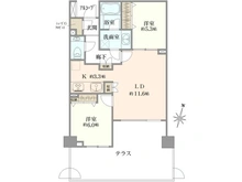 【東京都/新宿区南元町】ブリリア外苑出羽坂 間取り図