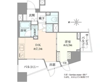 【東京都/杉並区高円寺北】ユニーブル杉並高円寺 間取り図