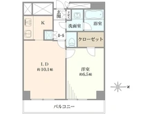 【東京都/新宿区大京町】キングダム御苑 間取り図