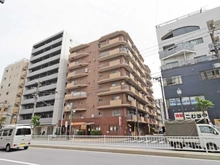 【東京都/墨田区石原】サンハイツ両国 外観：写真中央