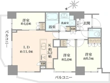 【東京都/北区滝野川】パークタワー滝野川 間取り図
