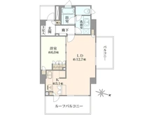 【東京都/新宿区南元町】ブリリア外苑出羽坂 間取り図