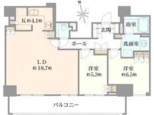 【東京都/新宿区四谷】クラッシィタワー新宿御苑 間取り図