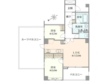 【東京都/新宿区四谷三栄町】ライオンズガーデン四谷津の守坂 間取り図