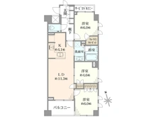 【東京都/新宿区市谷薬王寺町】ザ・ヒルズ市谷薬王寺 間取り図