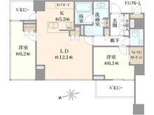 【東京都/新宿区四谷】クラッシィタワー新宿御苑 間取り図
