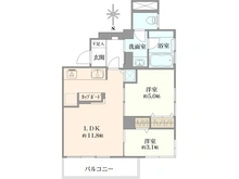 【東京都/新宿区市谷薬王寺町】マンション市ヶ谷 間取り図