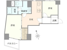 【東京都/新宿区市谷柳町】グリーンパーク市ヶ谷柳町 間取り図