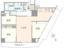 【東京都/新宿区富久町】ローレルコート新宿タワー 間取り図
