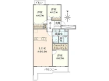 【東京都/板橋区赤塚新町】光が丘パークタウンゆりの木通り北住宅 六号棟 間取り図