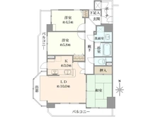 【東京都/足立区西新井】ライオンズガーデン⻄新井⼤師壱番館 間取り図