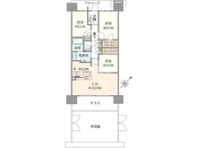 【東京都/北区王子】ザ・ガーデンズ東京王子 ブルームコート 間取り図