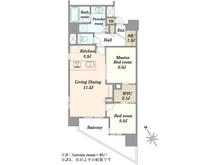 【東京都/北区赤羽西】ザ・パークハウス赤羽フロント 間取り図