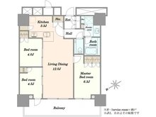 【東京都/北区上十条】ザ・タワー十条 間取り図