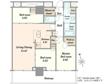 【東京都/北区上十条】ザ・タワー十条 間取り図