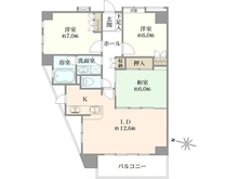 【東京都/北区王子】クリオ王子神谷参番館 間取り図