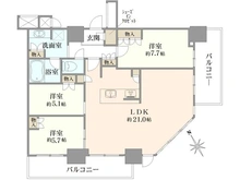 【東京都/北区上十条】ザ・タワー十条 間取り図
