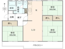 【東京都/板橋区高島平】高島平第二住宅16号棟 間取り図