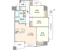 【東京都/北区王子】クリオ王子神谷弐番館 間取り図