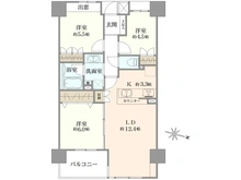 【東京都/足立区六木】グランスイート綾瀬桜木橋 間取り図