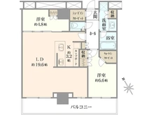 【東京都/北区上十条】ザ・タワー十条 間取り図