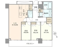 【東京都/北区上十条】ザ・タワー十条 間取り図